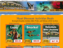 Tablet Screenshot of mauidiscountactivities.com